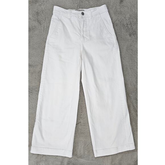 Everlane Denim - Everlane White Jeans Wide Leg, High Rise, Pants, New, Sz 0